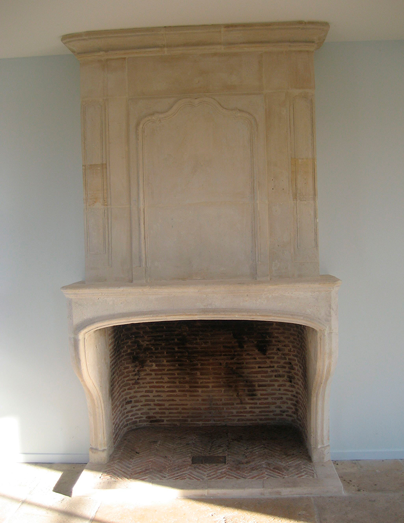 Photo d'une cheminée restaurée